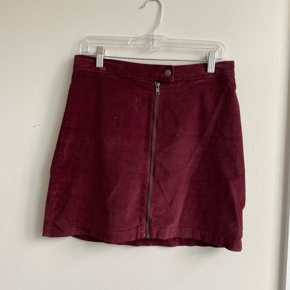 Madewell Studio Zip Skirt in Velvet - Picture 6 of 10